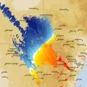 Live Yeoval Weather Radar - 128km - Doppler Wind