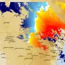 Live Yeoval Weather Radar - 128km - Doppler Wind