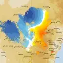 Live Yeoval Weather Radar - 128km - Doppler Wind