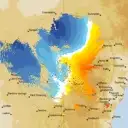 Live Yeoval Weather Radar - 128km - Doppler Wind