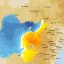 Live Yeoval Weather Radar - 128km - Doppler Wind