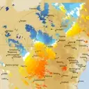 Live Yeoval Weather Radar - 128km - Doppler Wind